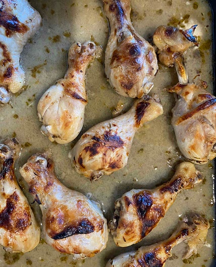 Baked lemon chicken drumsticks 