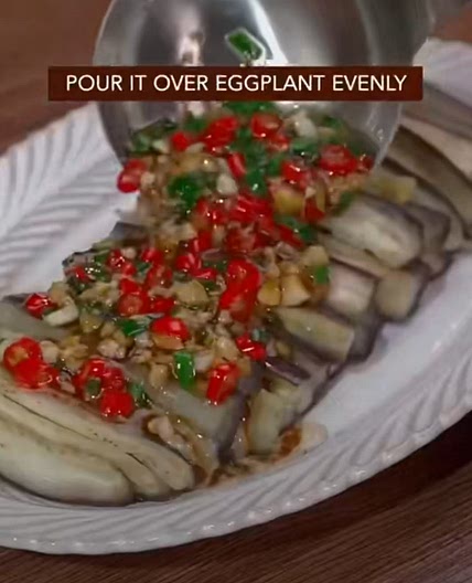 Chinese Steamed Aubergine on Rice