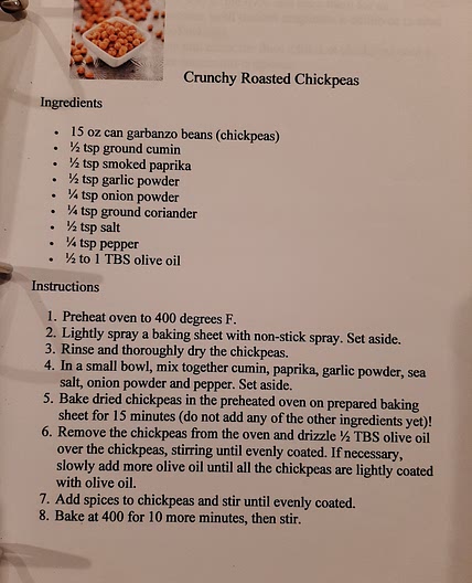 Crunchy Roasted Chickpeas