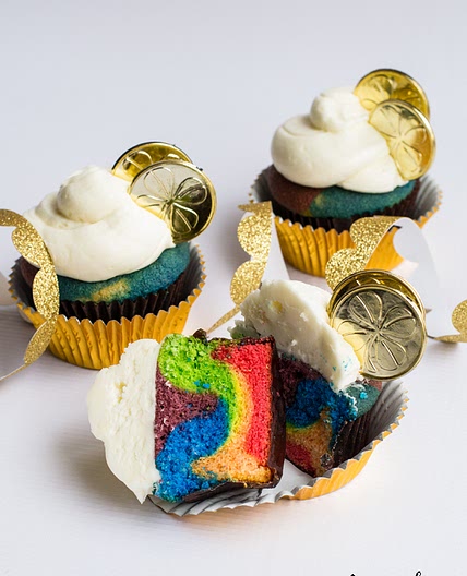 End of the Rainbow Cupcakes