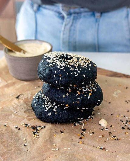 Easy Charcoal Bagels