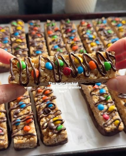 HOMEMADE KUDOS BARS for ep. 1 of my new series HOMEMADE NOSTALGIA, where I show you how to recreate childhood recipes! Kudos bars were popular in the ‘90s &amp; ‘00s, marketed as a healthy breakfast bar. However, they were loaded with chocolate, sugar, &am