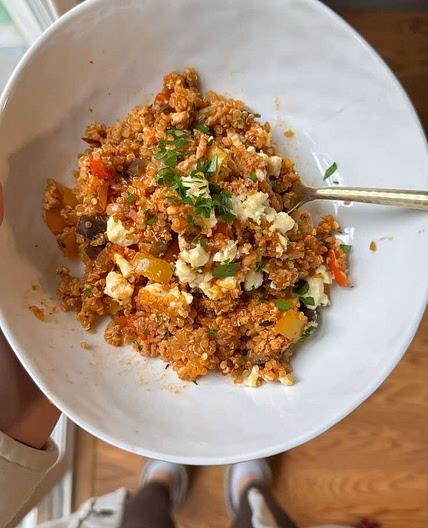 Mediterranean Style Unstuffed Peppers