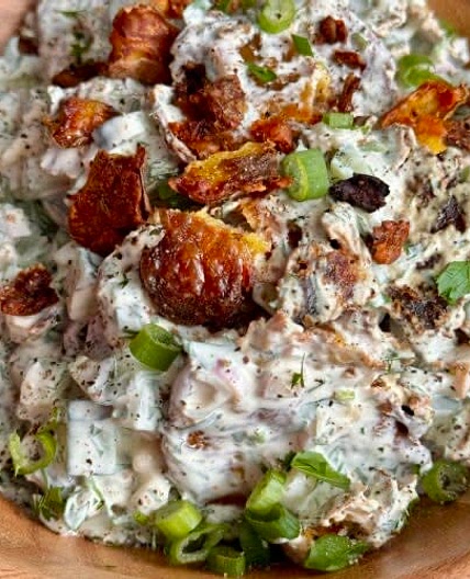 Crispy Smashed Potato Salad
