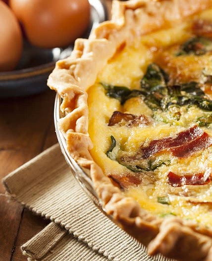 Tarte épinard lardon et chèvre