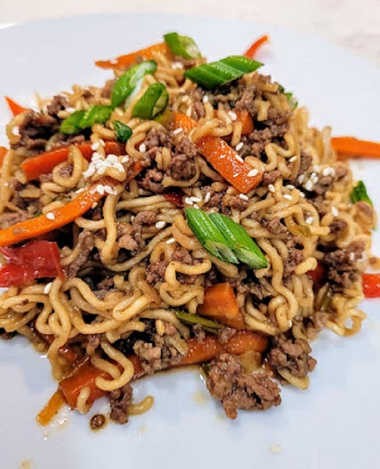 Saucy Slow Cooker Beef Ramen