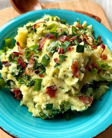 Traditional Irish Colcannon Mash 