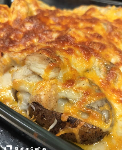 Stuffed baked potato casserole