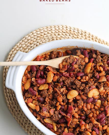 Baked Beans with Beef and Bacon (Oven and Slow Cooker) FAVORITE