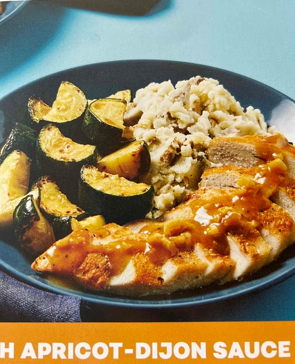 Chicken with apricot-Dijon sauce