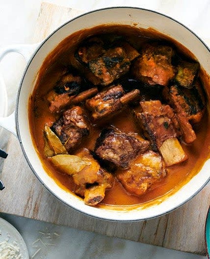 Beef Short Ribs Red Wine Braised with Lemongrass and Soy
