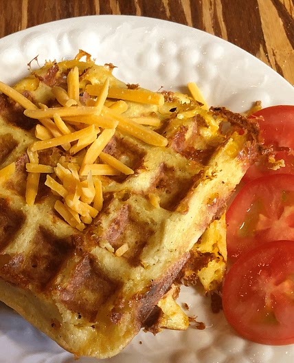 Low Carb Jalapeno Cheddar Chaffle