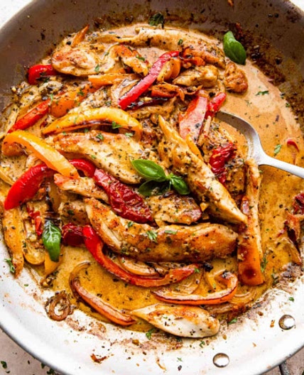 Creamy Pesto Chicken Recipe