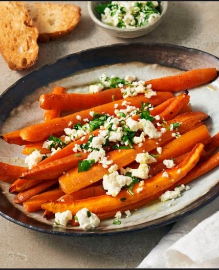 Offen Karotten mit Feta