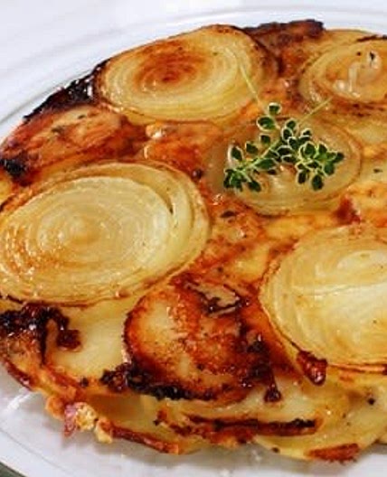 Potato Gratin with Onion Upside Down FAVORITE