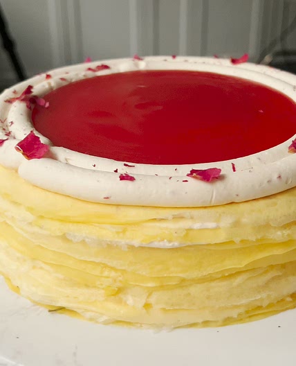 Strawberry Crepes Cake