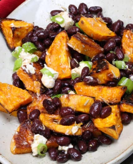 Sweet Potato and Black Bean Salad for One