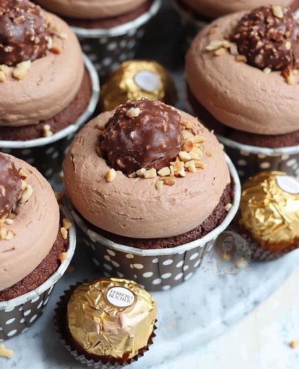 Ferrero Rocher Cupcakes