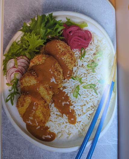 Sweet potato katsu curry