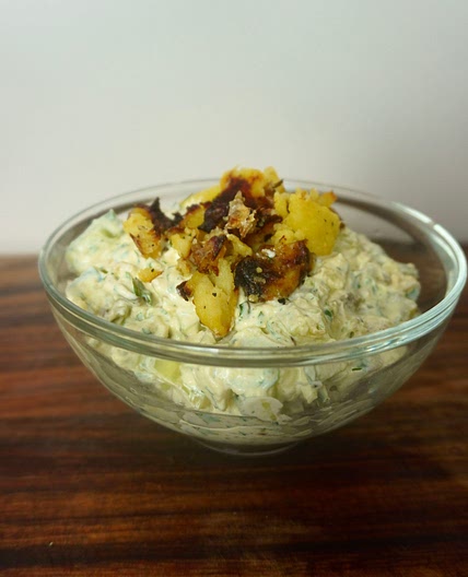 Crispy potato salad