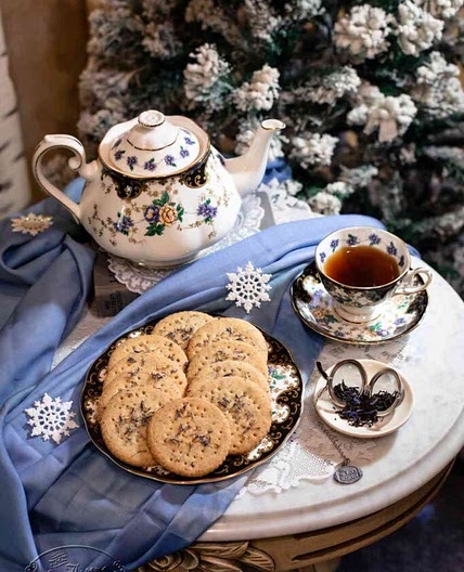 Earl Grey shortbread cookies