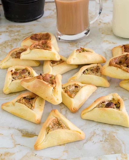 Pistachio Halva Hamantaschen Cookies