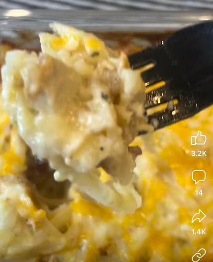 Crack Chicken Hashbrown Casserole