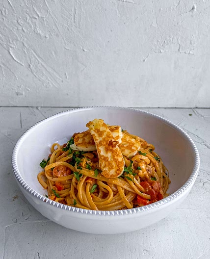 Halloumi Chorizo Pasta