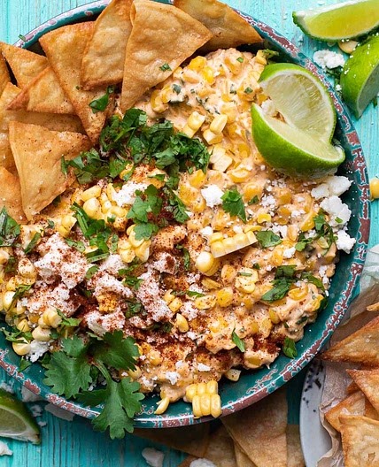 Hot Elote Corn Dip
