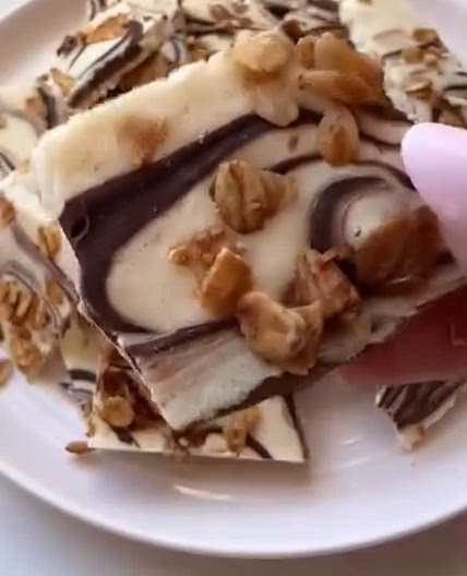 Frozen Cottage Cheese Bark