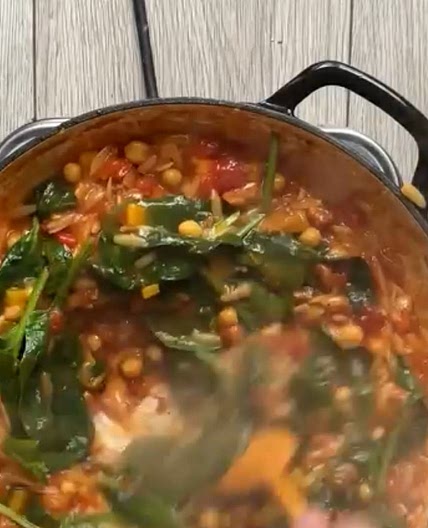 pepper orzo one pot meal