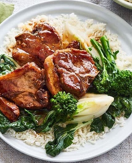 Lime and honey glazed lamb chops