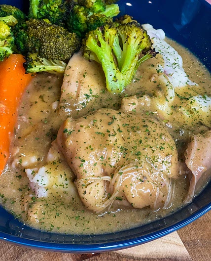 Slow Cooker Chicken & Gravy