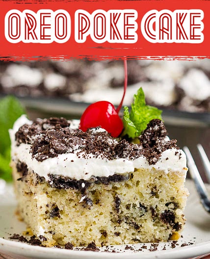 Oreo Poke Cake