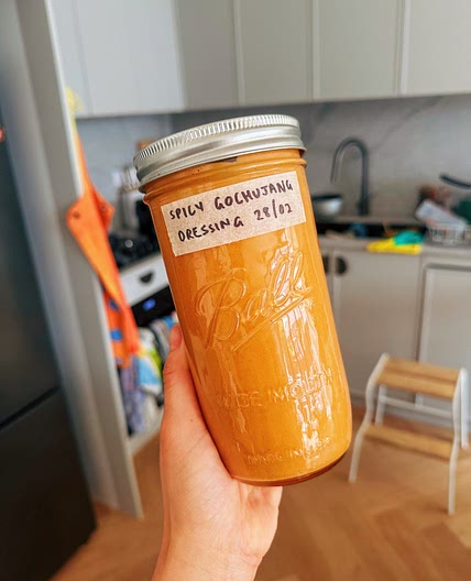 Spicy Creamy Gochujang Dressing