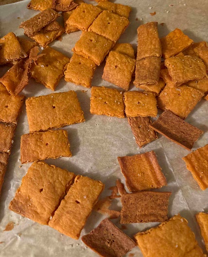Sourdough Discard Cheese Its