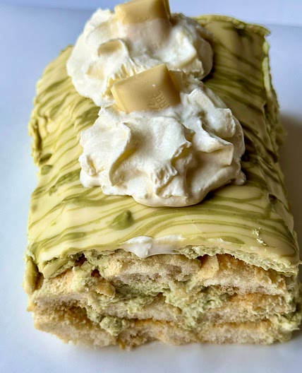 No Bake Pistachio Cake