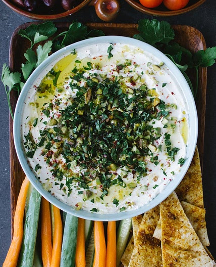 Spiced Pita Chips for labne