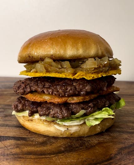 Knuspriger Smash burger