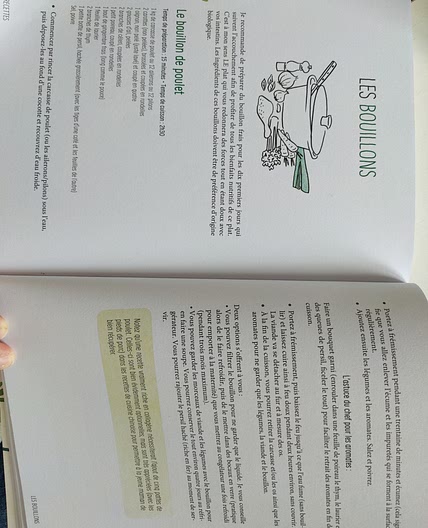 Le bouillon de poulet