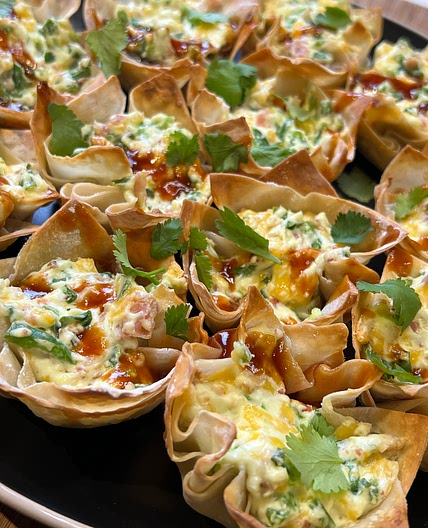 Jalapeño Popper Wonton Cups