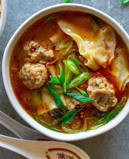 Deconstructed Wonton Soup