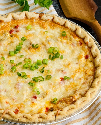 Chicken Rotel Quiche Recipe
