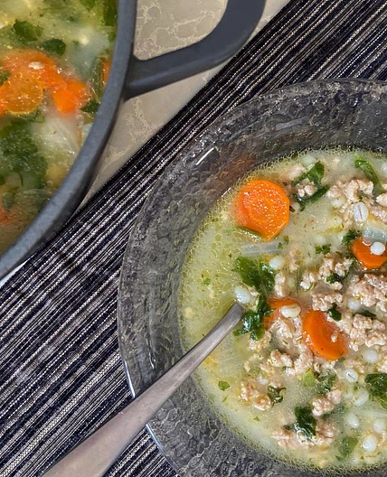 Turkey Barley Soup Recipe by Rena Tuchinsky