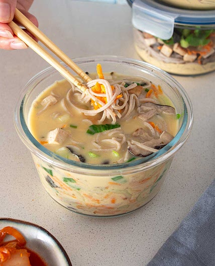 High-Protein Miso Noodle Soup (Meal Prep)