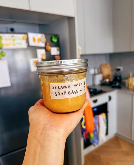 SESAME MISO SOUP BASE (for homemade instant noodles!)