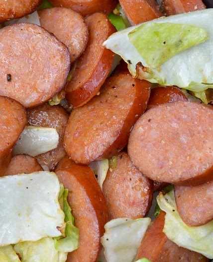 Air Fryer Cabbage and Sausage Recipe