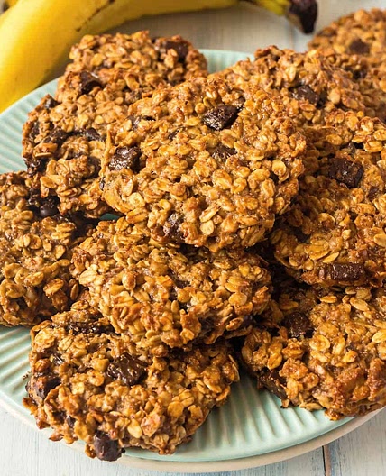 Chocolate Peanut Butter Banana Breakfast Cookies