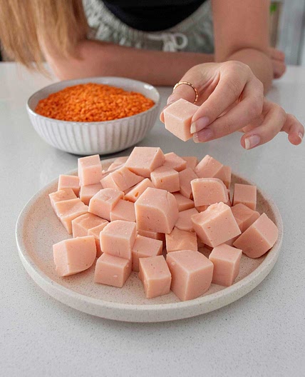 1-Ingredient Red Lentil Tofu