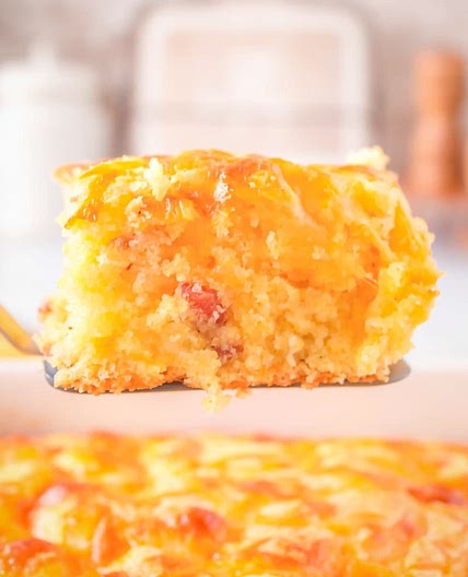 Bacon Cheddar Cornbread Casserole